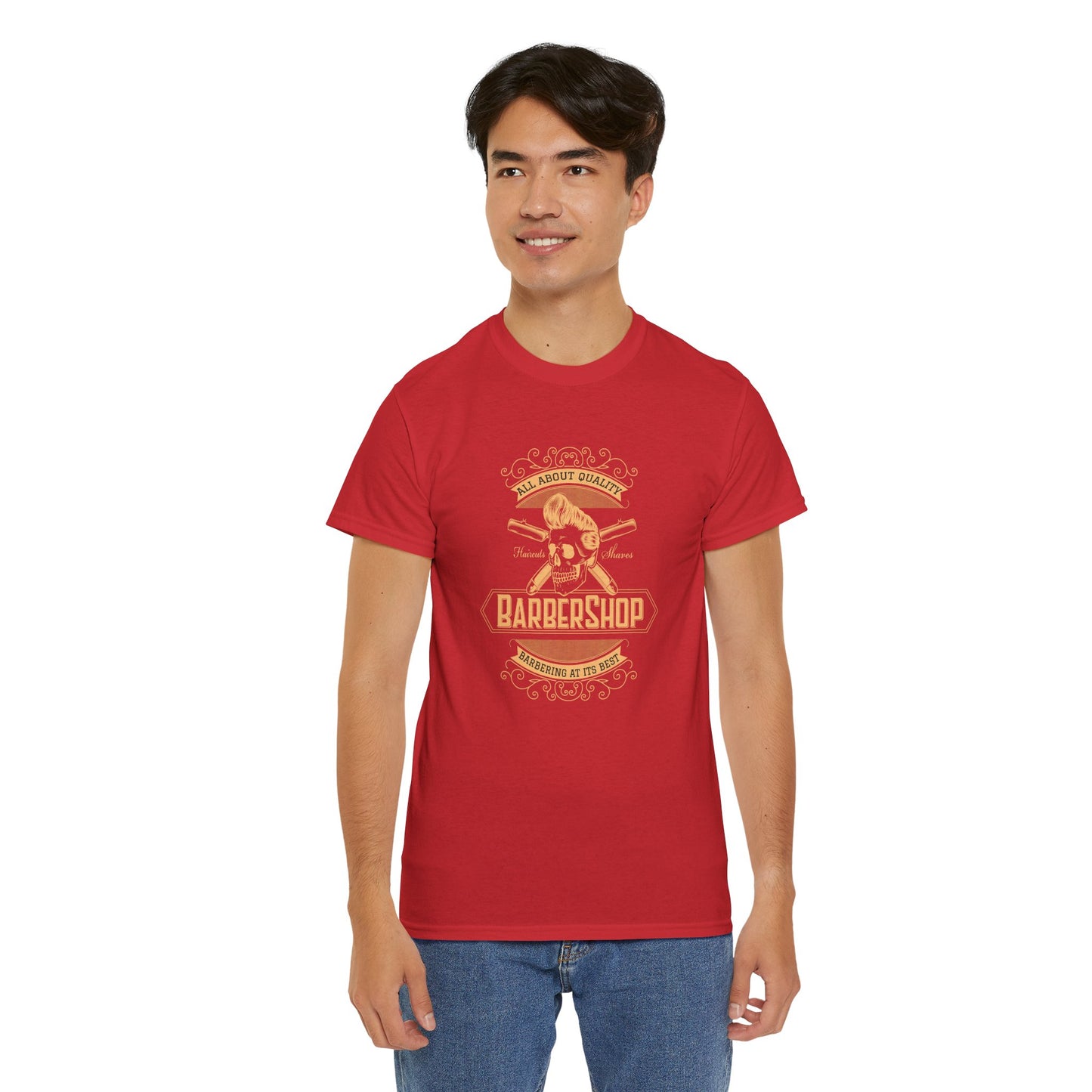 Barber Shop Unisex Heavy Cotton Tee