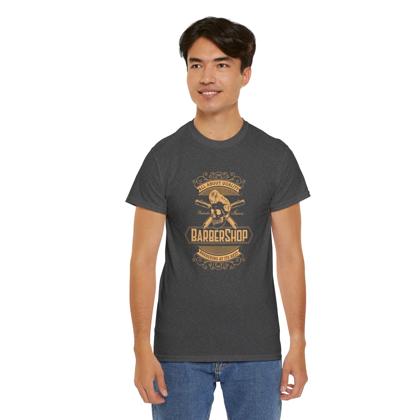 Barber Shop Unisex Heavy Cotton Tee