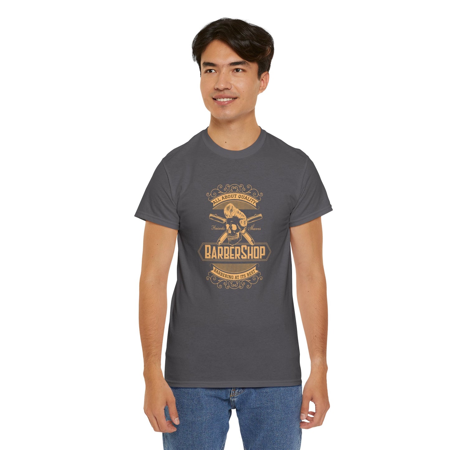 Barber Shop Unisex Heavy Cotton Tee