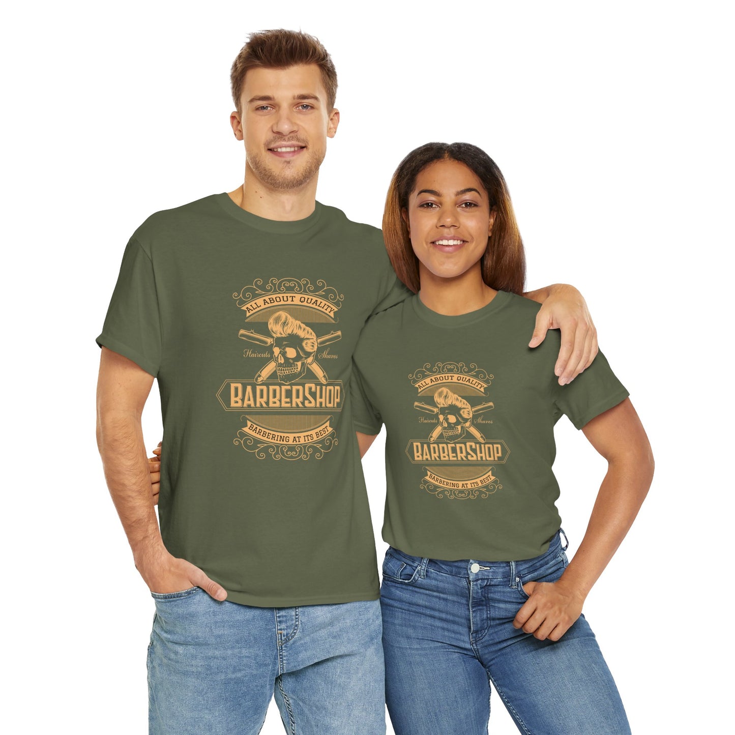 Barber Shop Unisex Heavy Cotton Tee