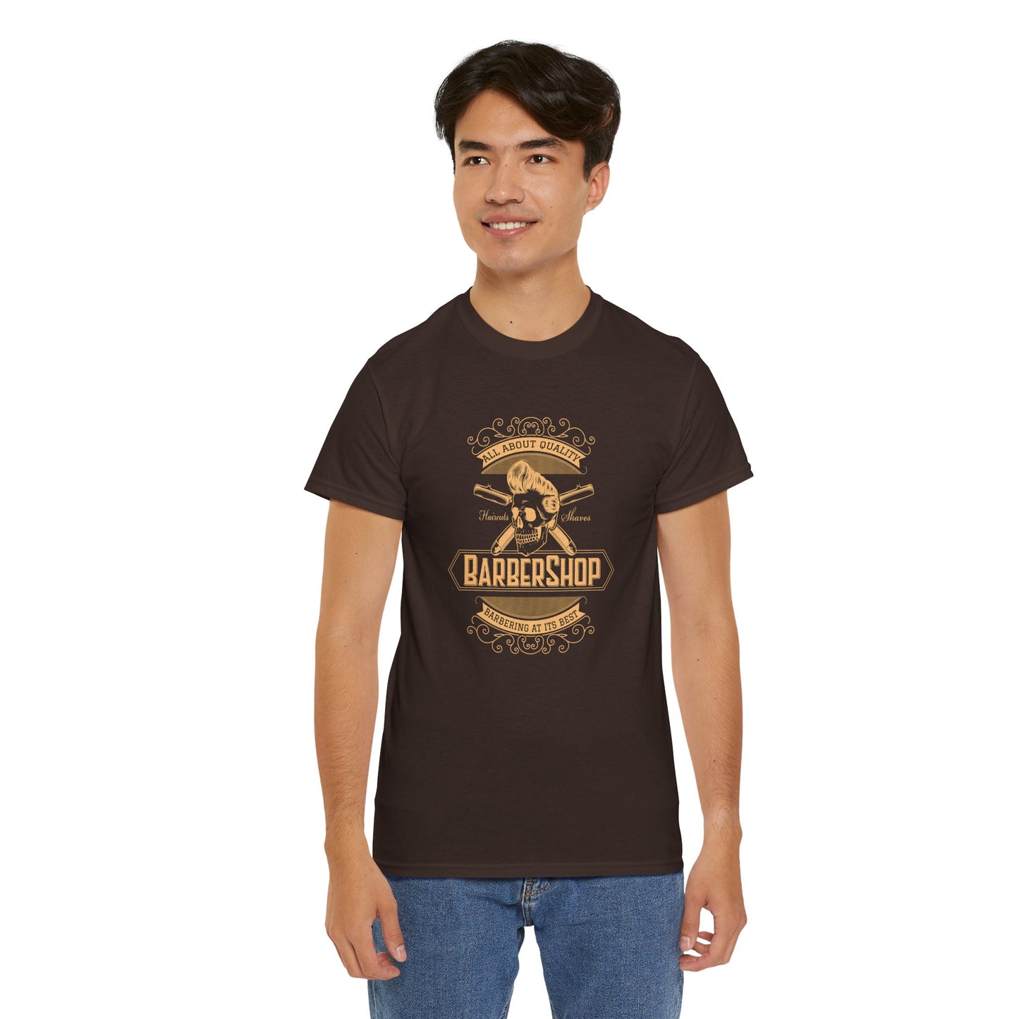 Barber Shop Unisex Heavy Cotton Tee