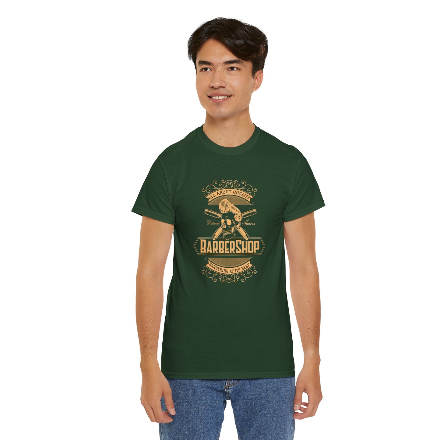 Barber Shop Unisex Heavy Cotton Tee